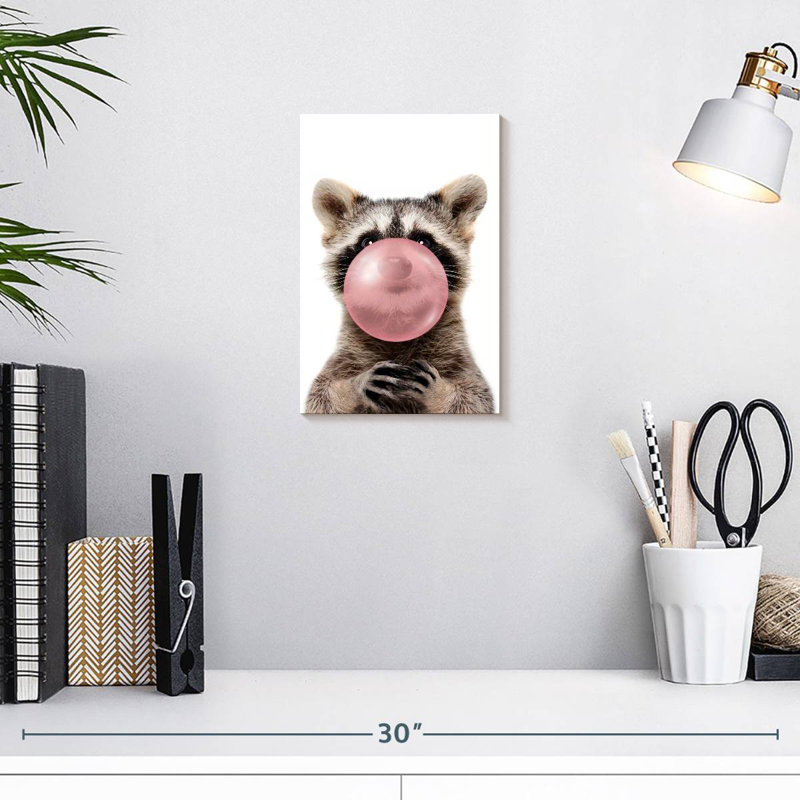 Raton laveur Bubble Gum, H 12 po x l 8 po