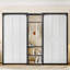 Lit escamotable simple et simple, lit escamotable pliable en métal avec garde-robe, tablettes et prises de courant, conception 2 en 1, peu encombrant-910176102