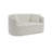 Beige Chenille Loveseat Sofa