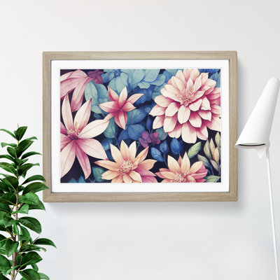 Boundless Watercolour Flowers - Single Picture Frame Painting