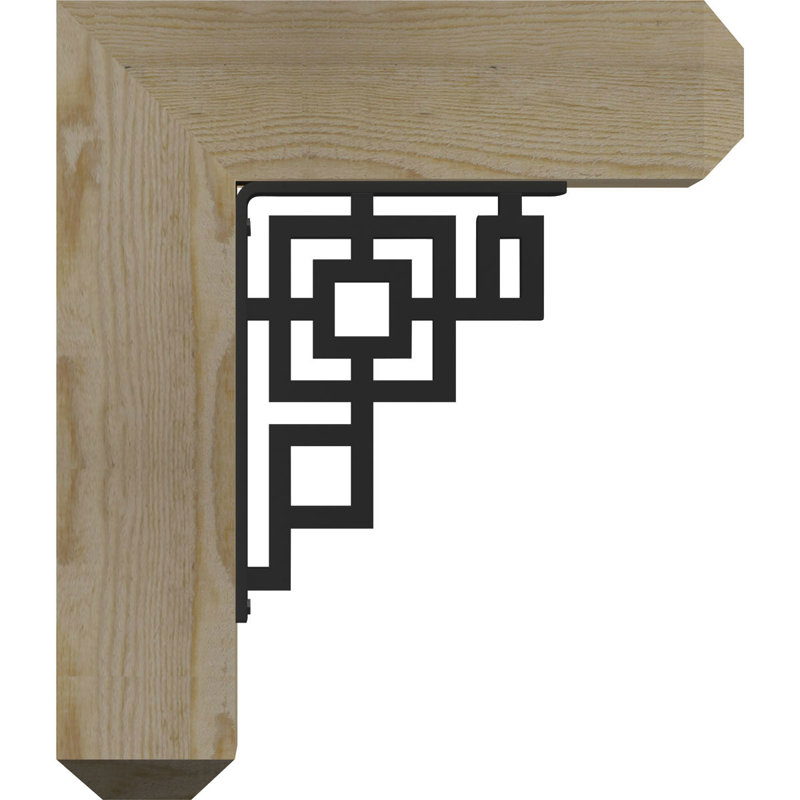 Support de fer Eris, H 14 po x P 11 1/2 po, Sapin de Douglas de l 3 1/2 po x T 2 po (lisse)