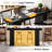 70.87" Black Bar Height Table for Bar and Kitchen