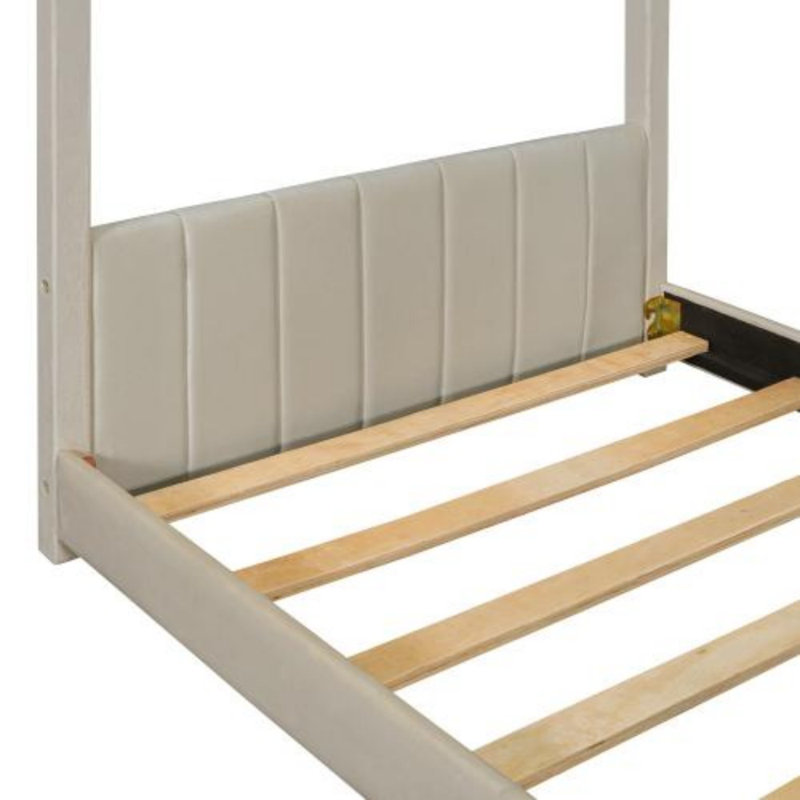 Lit en bois Velvet House, Lit simple