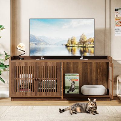 55.1-Inch Extra Large Cat Litter Box Enclosure