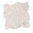 Huron 12" x 12" White Matte Glass Pebble Mosaic Floor and Wall Tile-95635362