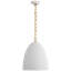 Elliot Medium Dome Pendant in Matte White