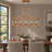 5-Light 30" W Dimmable Bronze Linear Chandelier for Kitchen Island