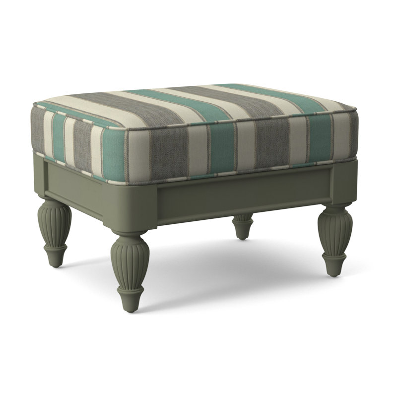Grand View Ottoman, Greystone Finish, Beige Sugar Performance; 0863-93