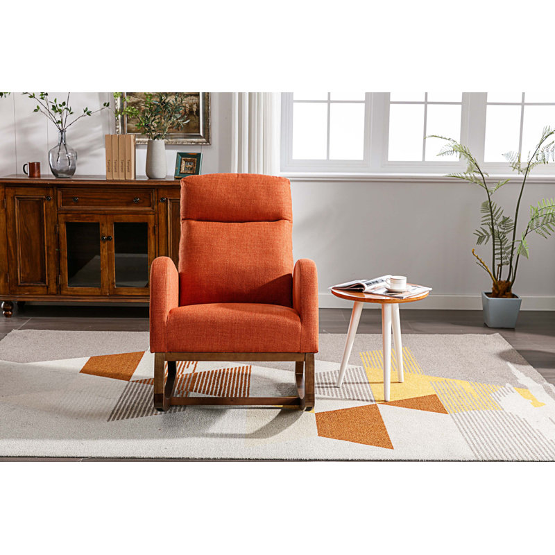 Chaise berçante Jonnita, Lin orange