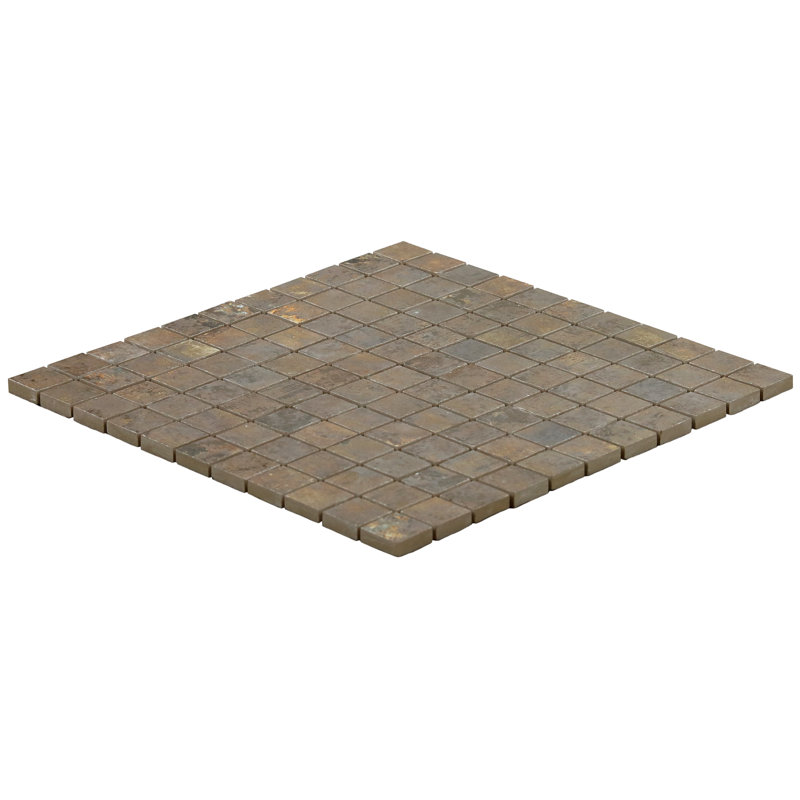 Carrelage mosaïque en grès cérame mat 11,81 po x 11,81 po Ravina (0,96 pi2 / chaque), Cuivre