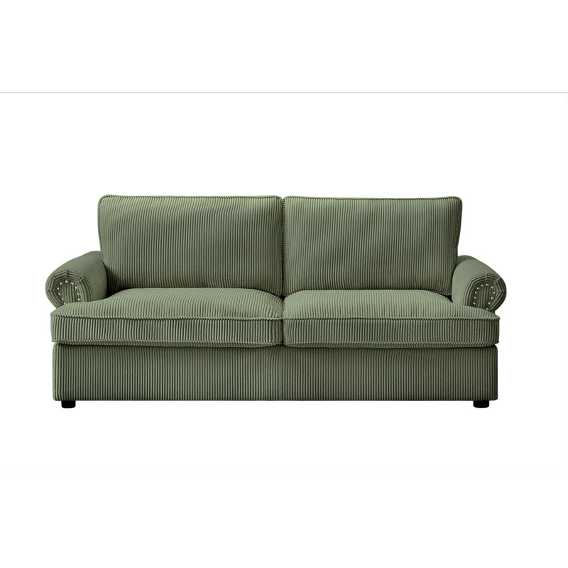 Baldric 76'' Sofa Bed, Dark Green