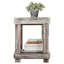 2 Tier Solid Wood Side Table