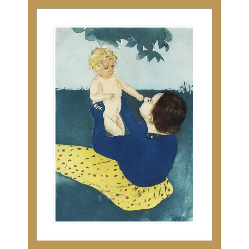 «Under the Horse» par Mary Cassatt - Impression sur toile, H 29,5 po x l 22,84 po