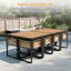 Ensemble de patio 18 pièces en bois d'acacia avec coussins - salle à manger pour 8 personnes-734745237