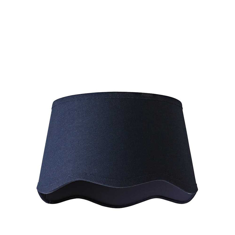 Alazar Linen Blend Empire Lamp Shade ( Slip-On ), Blue, 15cm H x 25cm W x 25cm D