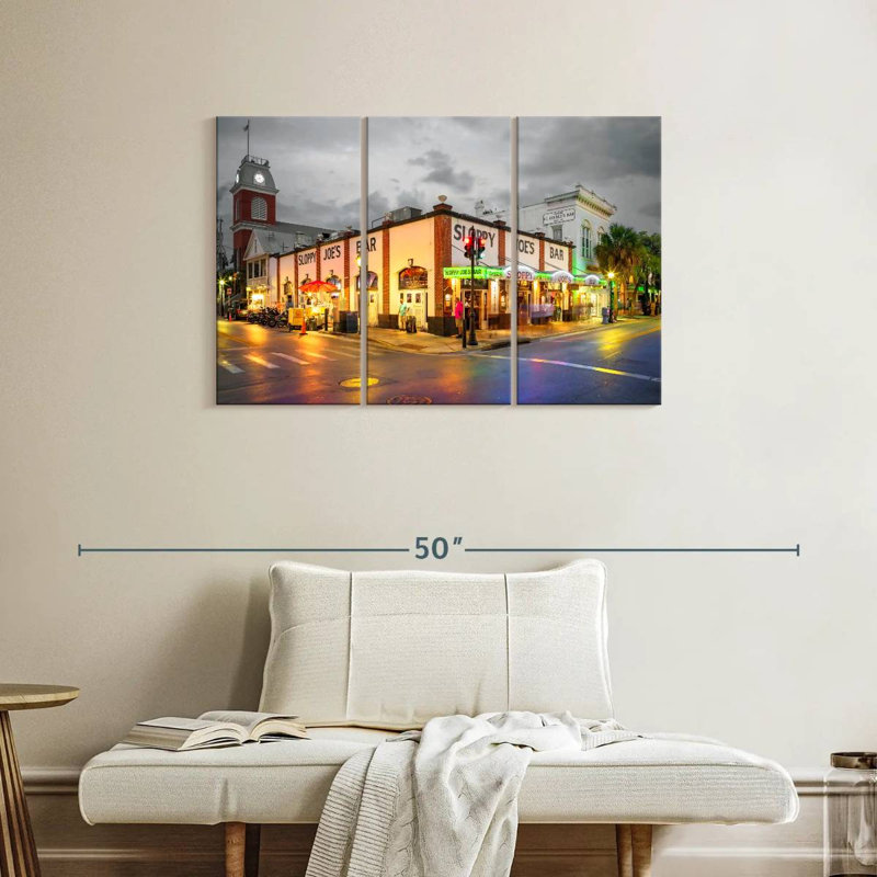 Rorry Nighttime In Key West Noir, 24" H x 38" W