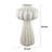 Samo Decorative Vase, Textured Body Bulb Accent,  White Resin-112748678