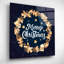 «Gingerbread Merry Christmas Wreath» par Seven Trees Design, art mural en verre acrylique-1819961177