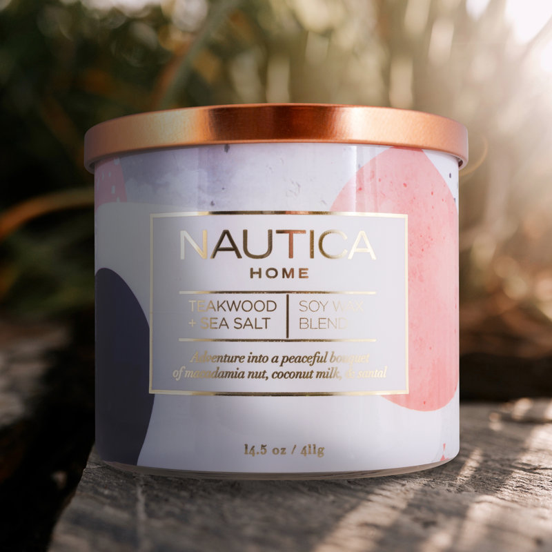 Bougie parfumée en bois de teck et sel de mer