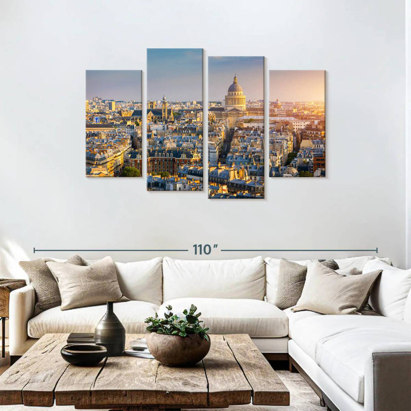 Coucher de soleil Nicci à Paris, H 48 po x l 75 po