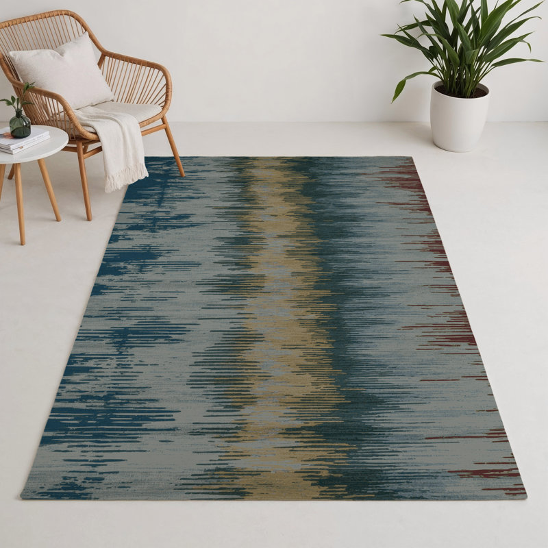 Tapis intérieur et extérieur gris Nature, Rectangulaire 3 pi x 5 pi