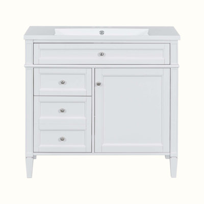 Meuble-lavabo simple 36 po avec plateau Debbrah
