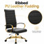 Fauteuil de bureau en cuir Humairaa-1103856413