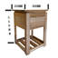 Mikes 36cm W Solid Wood Bedside Table