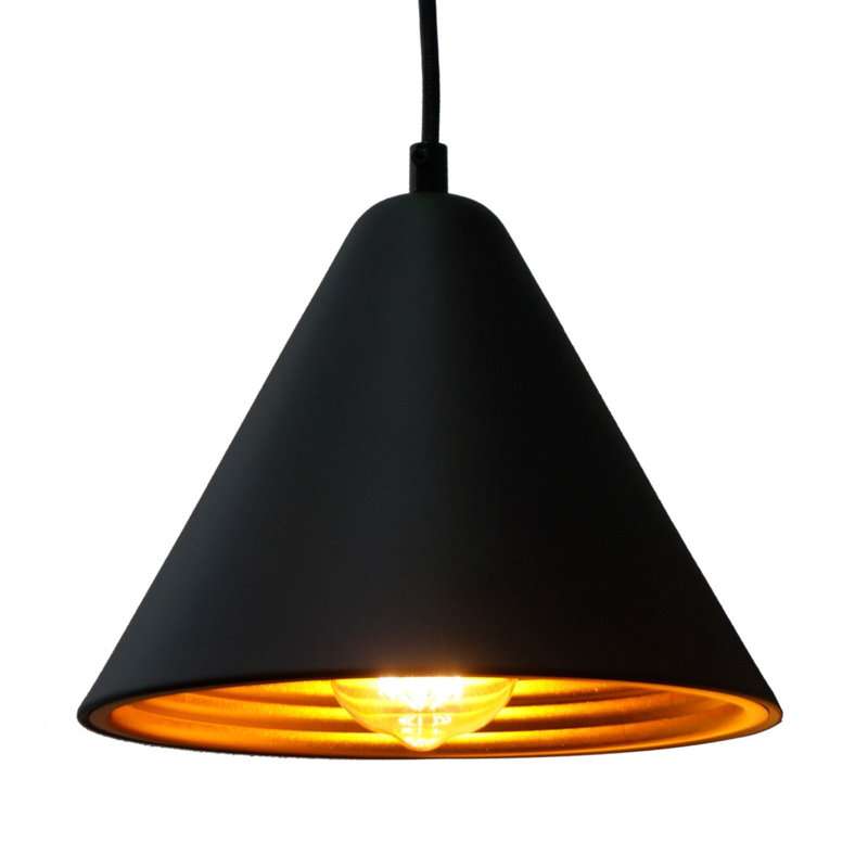 Shamonte 1 - Light Black Cone Pendant