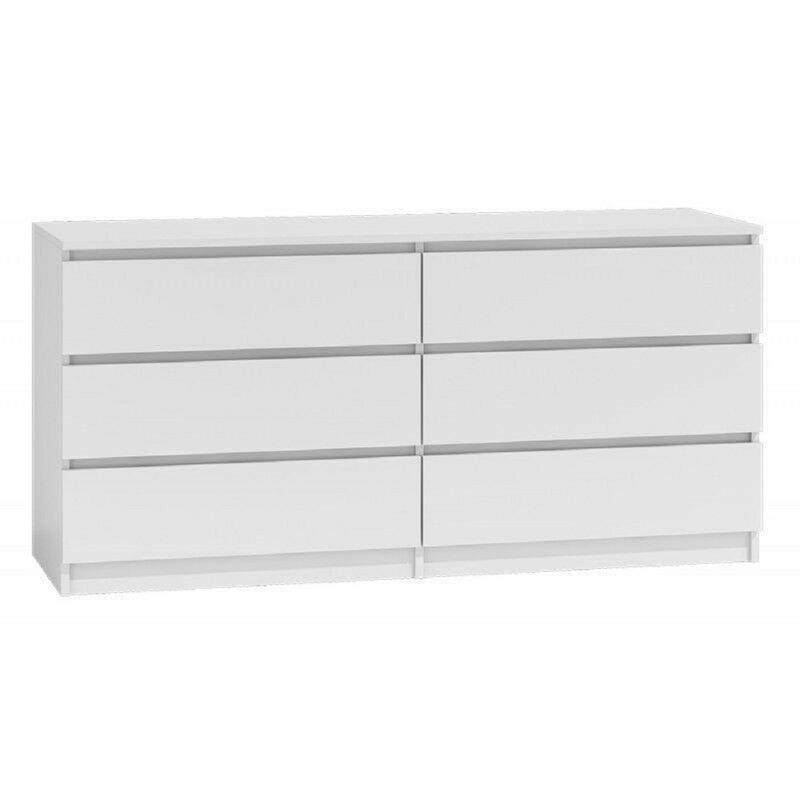 Indira 140cm W 6 - Drawer Chest of Drawers