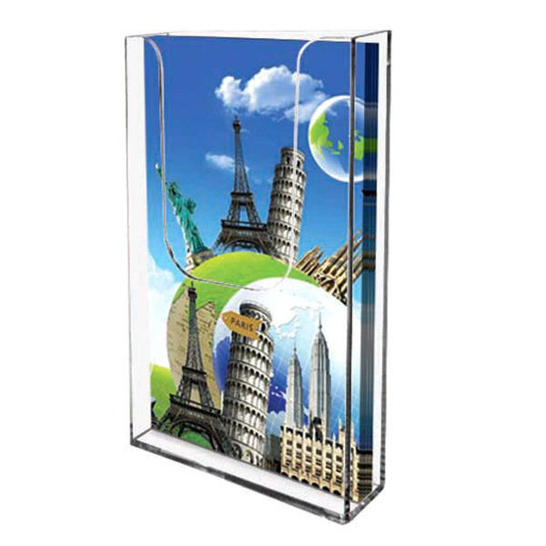 MT Displays 6.5'' H Pamplet Rack, 6.5" H x 4.41" W x 1.57" D