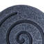 Décoration murale ronde en grès et verre avec motif en spirale petit, gris-1515221368