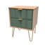 Allem 2 Drawer Bedside Cabinet (Ready Assembled)-970145882