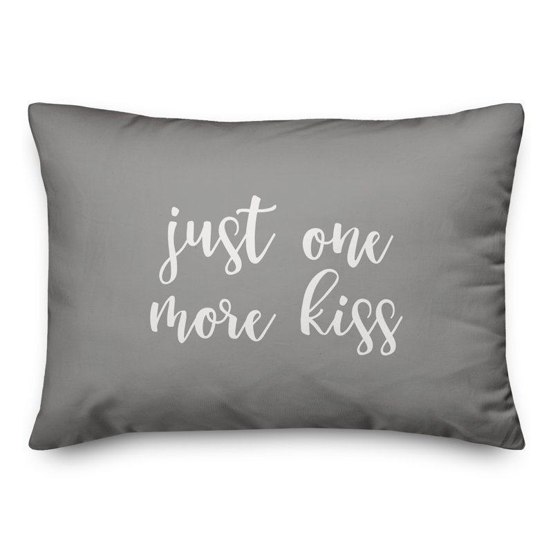  Coussin Just Just More Kiss, Gris