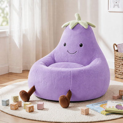 Fauteuil à billes avec aubergine Kannon