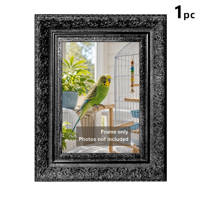 8" x 10" Antique Gold 3 PCS Modern Classic Picture Frame for Family Photo Display, Black, 1, 11" W x 14" H