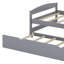 Lit plate-forme avec lit gigogne-579995209