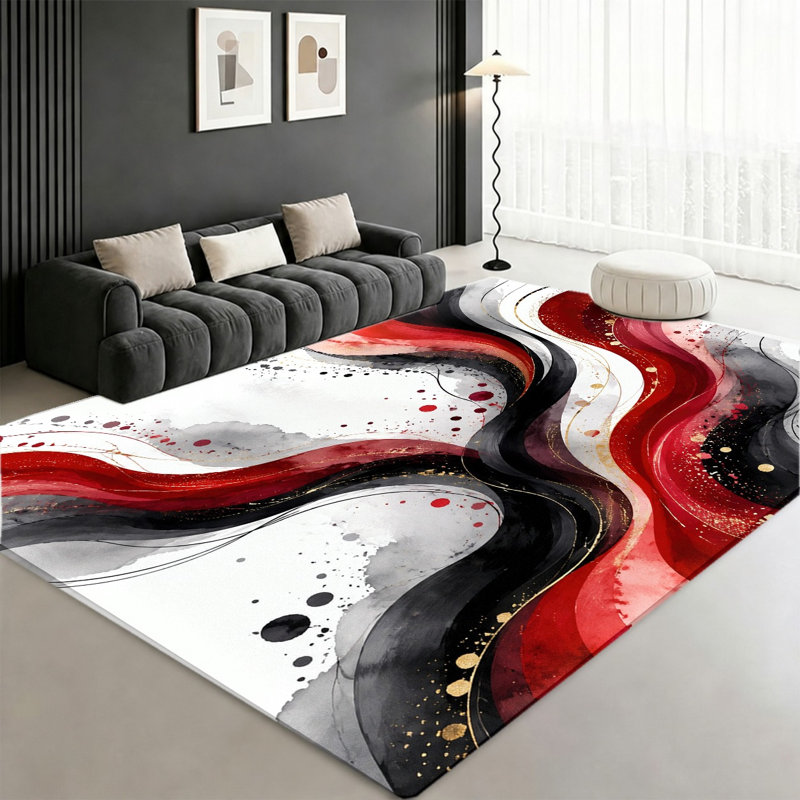 Tapis abstrait Abstract Wave, Rectangle 8 pi 2 po x 5 pi 11 po (250 x 180 cm)