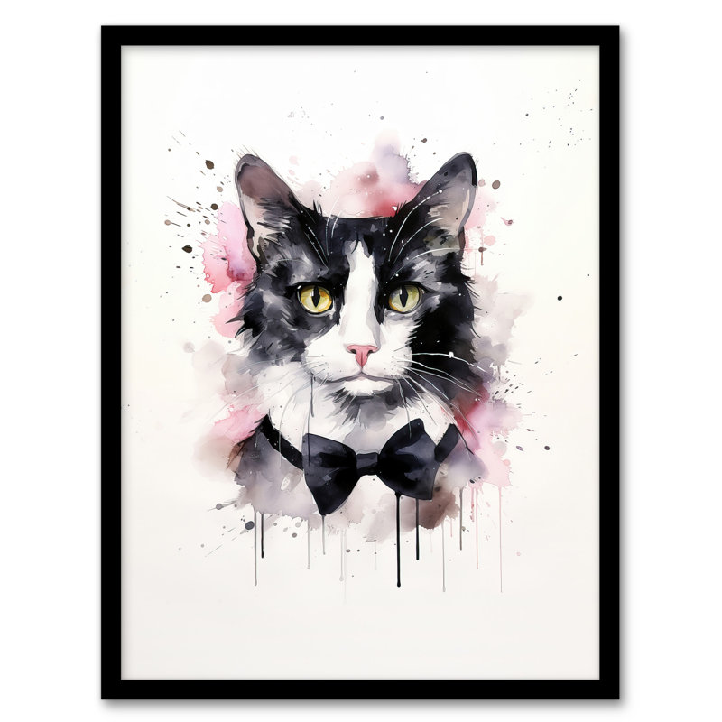 Tuxedo Cat - Single Picture Frame Print