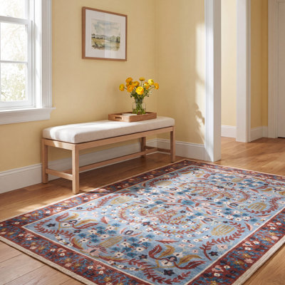 Canopy Red / Blue Area Rug