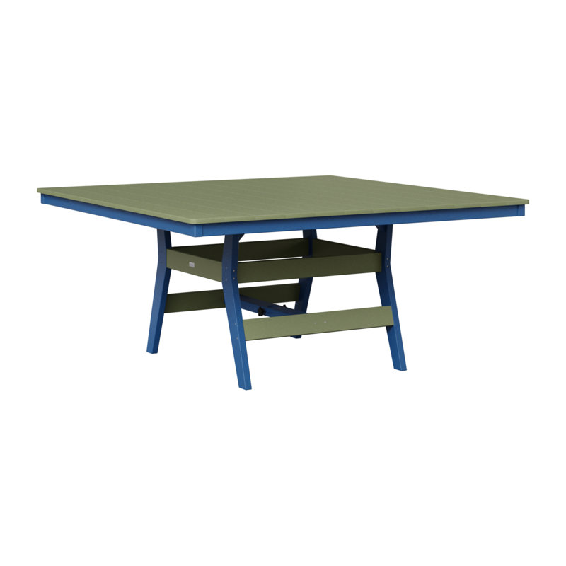 Harbor Outdoor Square Dining Table, Pacific Blue, Sage
