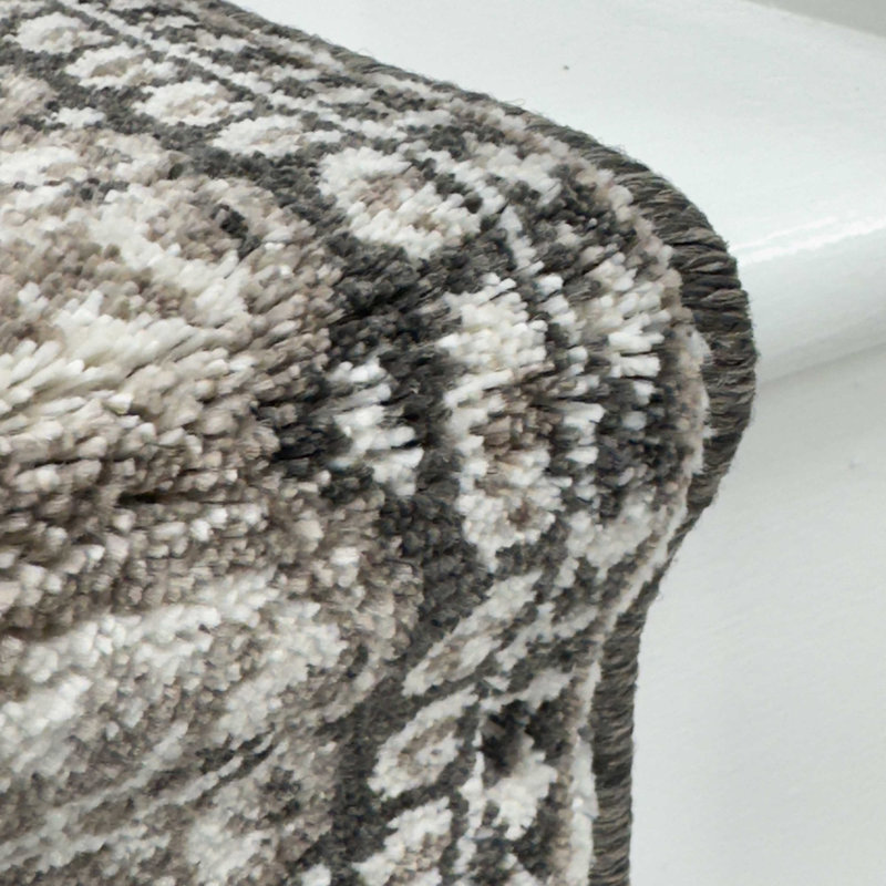 Heirloom Abbey / White Stair Runner – Smooth, Comfortable & Durable Carpet for Stairs & Staircases, Multiple Lengths