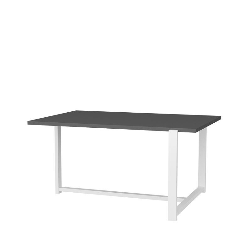 Geometric Coffee Table, White, Anthracite