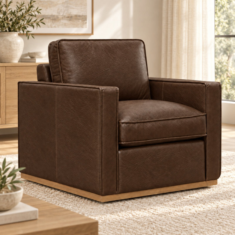 Fauteuil pivotant Soho, Berkshire Cuero