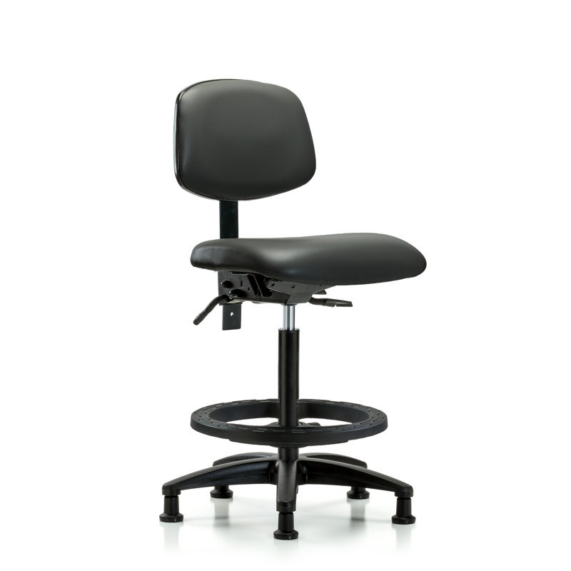Chaise de travail ergonomique Lanice, Non, Carbone, Patins