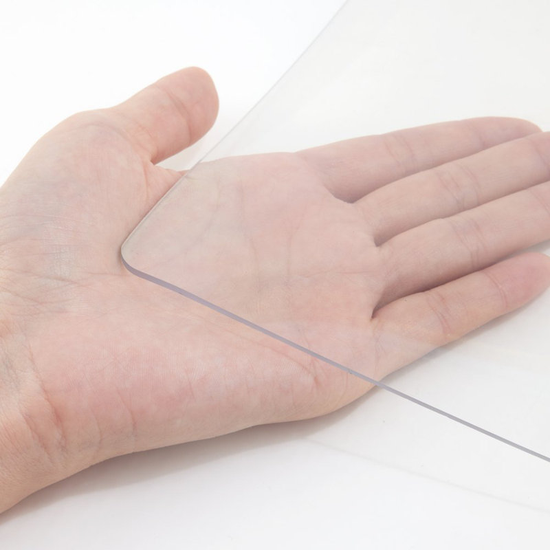 Housse de table en plastique, protecteur de table transparent de 1,5 mm d'épaisseur, H 0,06 po x l 80 po x P 40 po