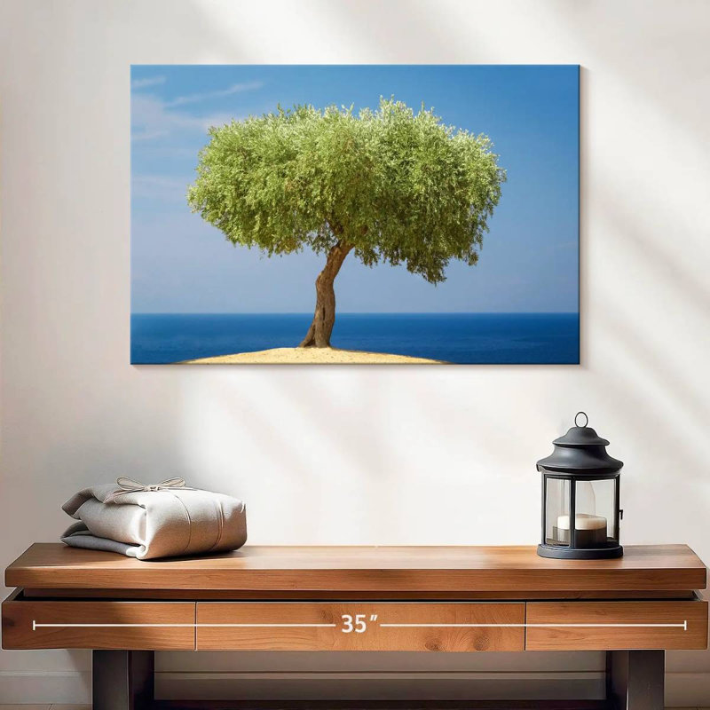 Harnek Single Olive Tree, 16" H x 24" W