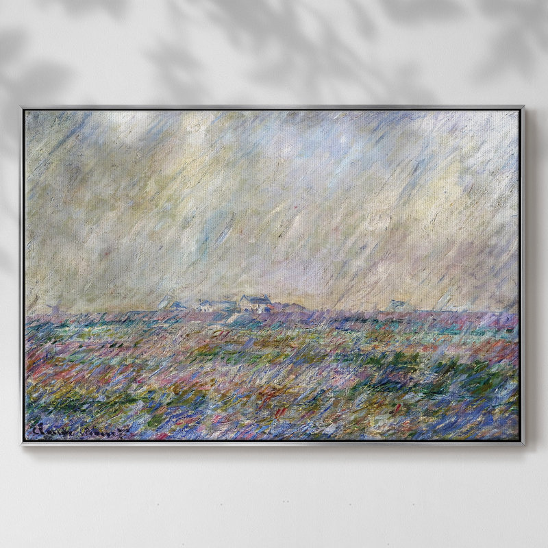 The Rain, 1886, reproduction d'art sur toile, H 25 po x l 37 po x P 2 po, Argent