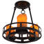 Plafonnier semi-encastré 3 lumières lustre style tambour 12 po