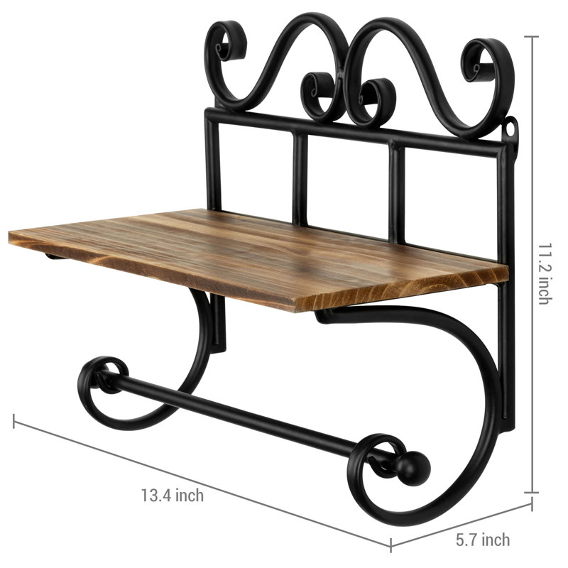 Wood Paper Towel Holder